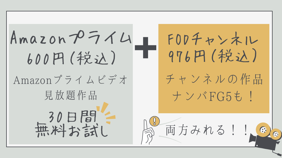 AmazonPrimeVideo　アマゾンプライムビデオ　FODチャンネル　